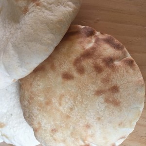 home baked pita bread