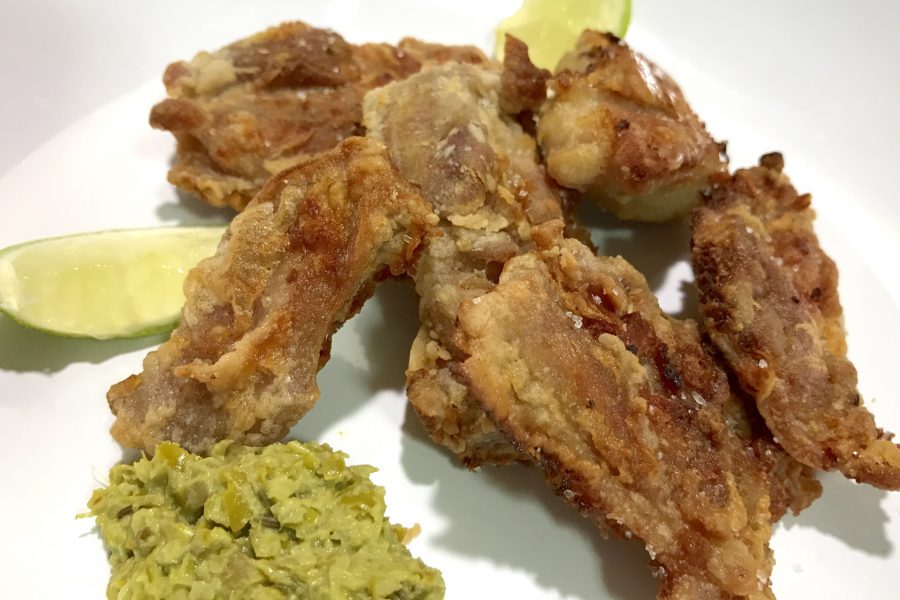 Fried Chicken and Green Chili Thecha