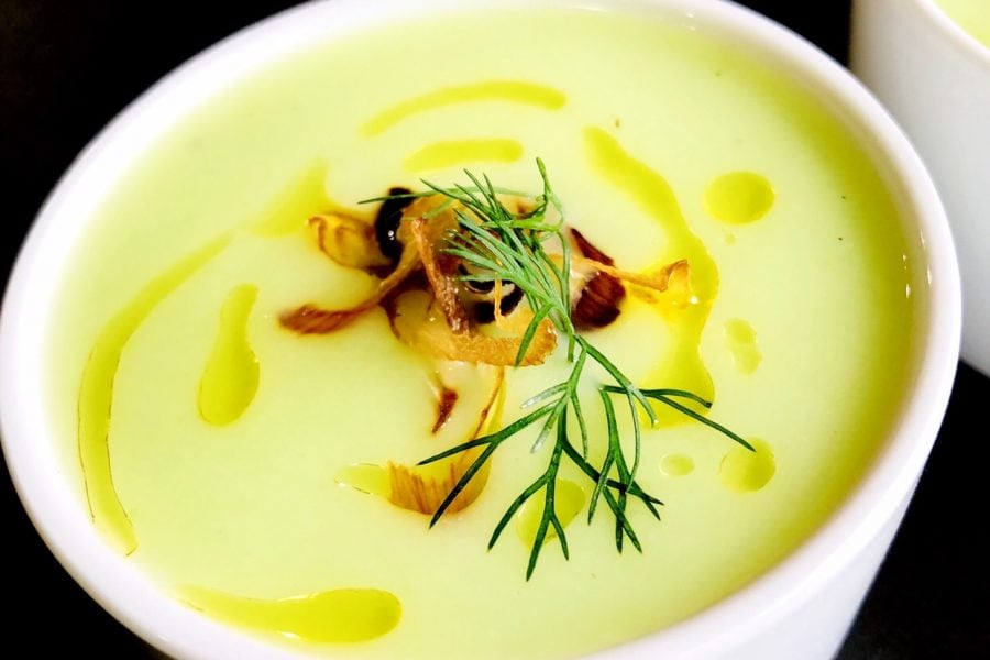 Green Garlic and Potato Soup